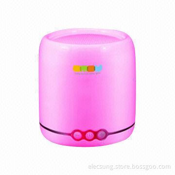 Portable Bluetooth V4.0 Speaker, 3W Output, 100Hz to 18kHz Frequency Response Range